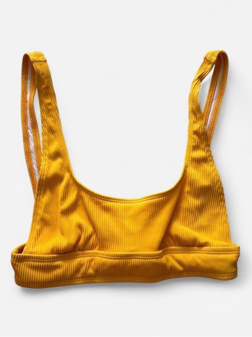 Out from Under | Ribbed Bikini top in Mustard Yellow